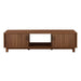 Walker Edison - 58" Mid-Century Modern Fluted-Door TV Stand for TVs up to 65" - Mocha