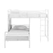 Walker Edison - Modern L-Shape Twin Bunk Bed - White