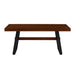 Walker Edison - Modern Bridge-Leg Dining Table - Dark Walnut