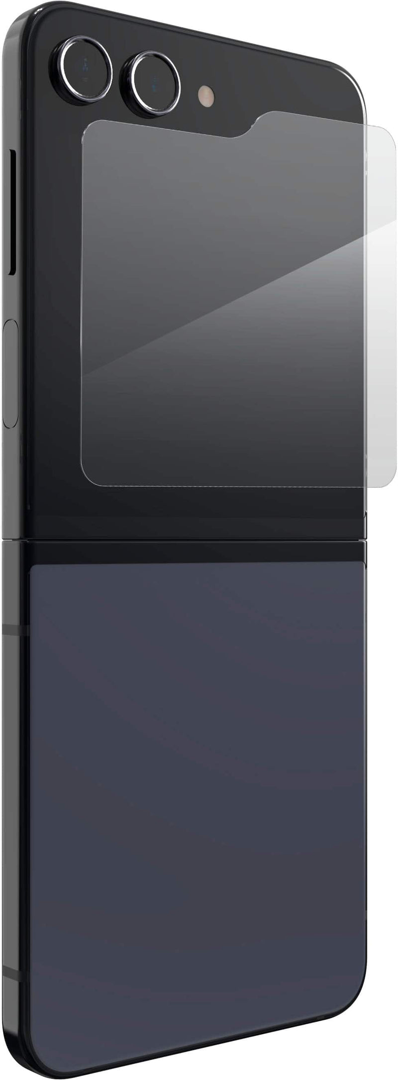 ZAGG - InvisibleShield Glass+ Defense Screen Protector for Samsung Galaxy Z Flip5 - Clear