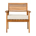 Walker Edison - Modern Acacia Outdoor Lounge Chair - Brown