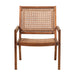 Walker Edison - Boho Solid Wood Outdoor Accent Chair - Dark Brown