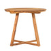 Walker Edison - Modern Solid Acacia Wood Round Outdoor Dining Table - Natural