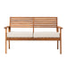 Walker Edison - Modern Acacia Wood Outdoor Loveseat - Brown