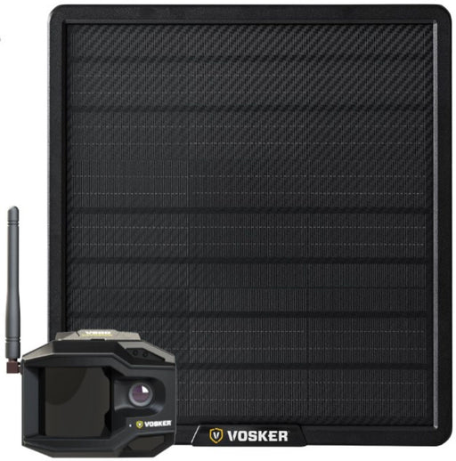 Vosker - V300 Ultimate Outdoor Wireless 1080p Security System with External Solar Panel - Black