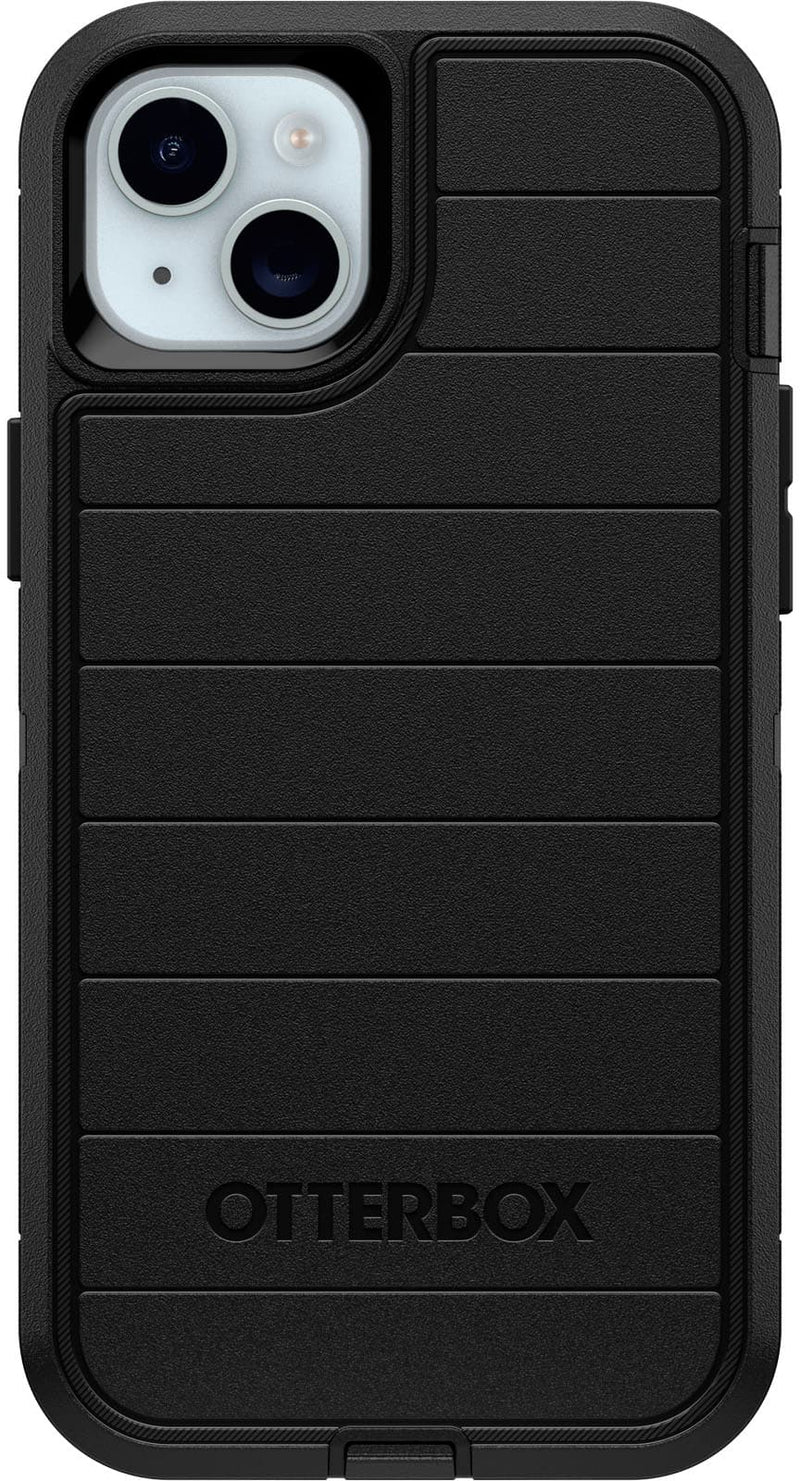 OtterBox - Defender Series Pro Hard Shell for Apple iPhone 15 Plus and Apple iPhone 14 Plus - Black