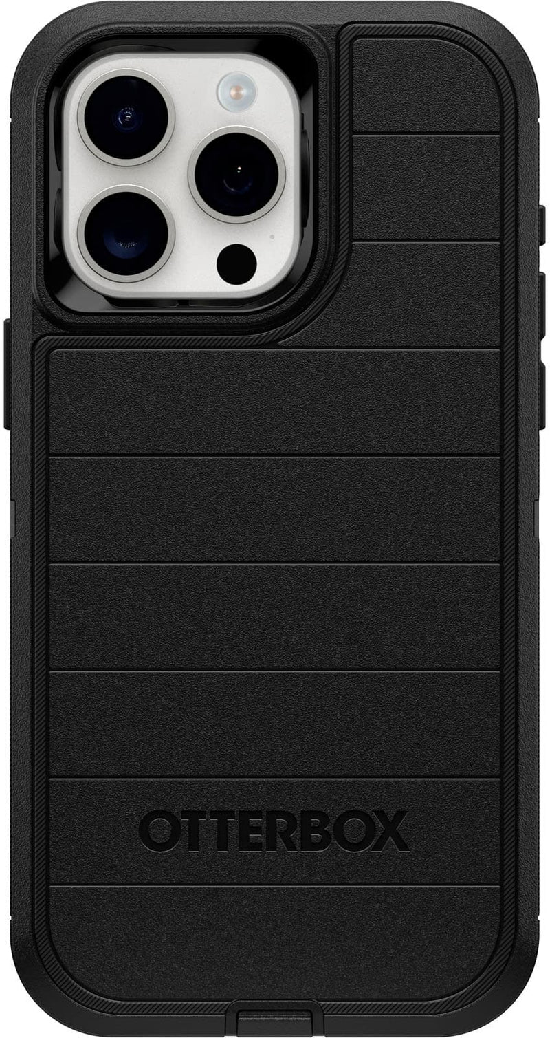 OtterBox - Defender Series Pro Hard Shell for Apple iPhone 15 Pro Max - Black