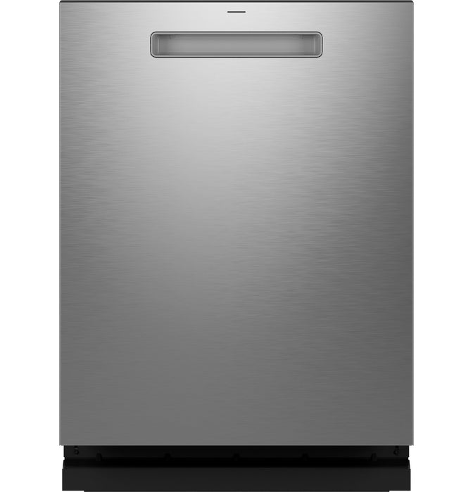 GE Profile - 24" Top Control Dishwasher with Microban Antimicrobial Protection and Sanitize Cycle - Stainless Steel