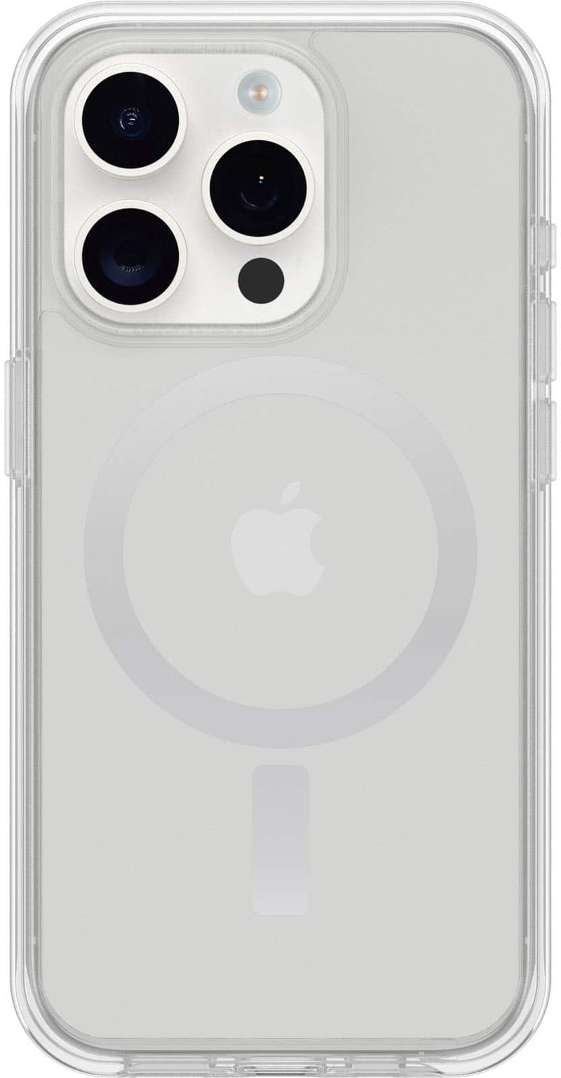 OtterBox - Symmetry Series Hard Shell for MagSafe for Apple iPhone 15 Pro - Clear