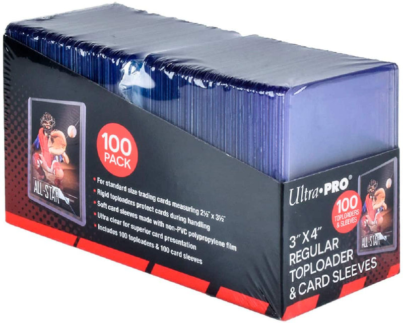 Ultra PRO - 3" x 4" Regular Toploaders  Card Sleeves 100-Count Retail Pack