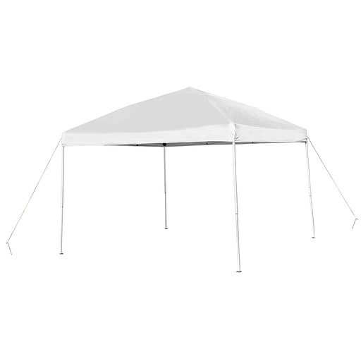 Flash Furniture - Harris 10'x10' Weather Resistant Easy Up Event Straight Leg Instant Canopy Tent - White