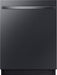 Samsung - 24" AutoRelease Dry Smart Built-In Stainless Steel Tub Dishwasher with 3rd Rack StormWash 46 dBA - Fingerprint Resistant Matte Black Steel