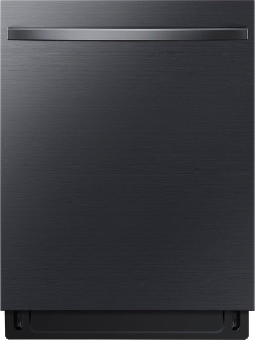 Samsung - AutoRelease Smart Built-In Dishwasher with StormWash 46 dBA - Fingerprint Resistant Matte Black Steel