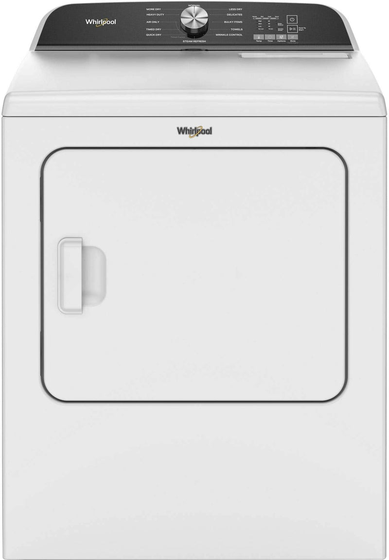 Whirlpool - 7.0 Cu. Ft. Whirlpool Top Load Electric Dryer with Moisture Sensor - White