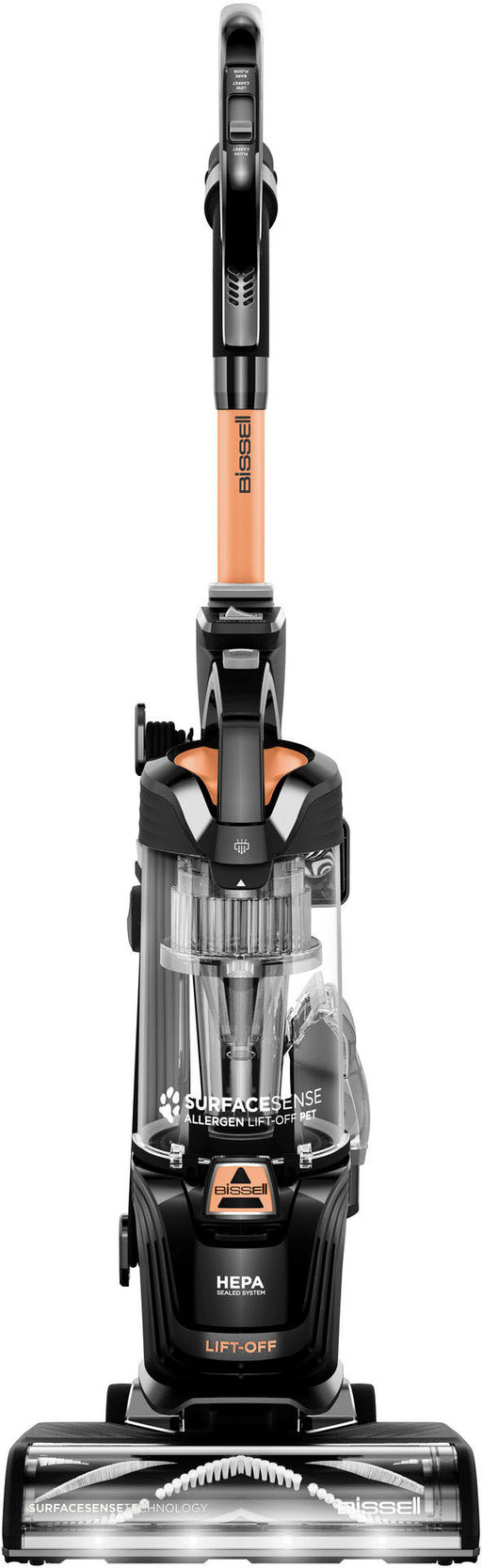 BISSELL - SurfaceSense Allergen Pet Lift-Off Upright Vacuum - Black