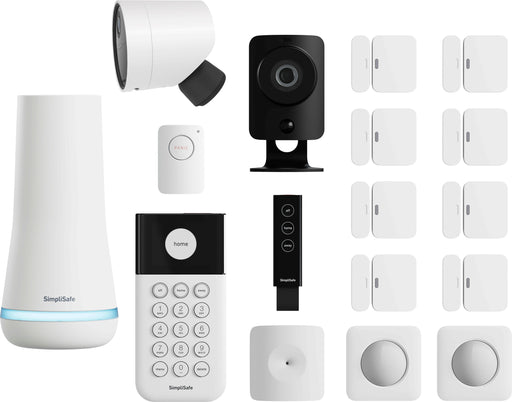 SimpliSafe - Whole Home Security System 17-piece - White