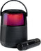 iHome - Bluetooth Color Changing Party Speaker with Wireless Microphone - Black