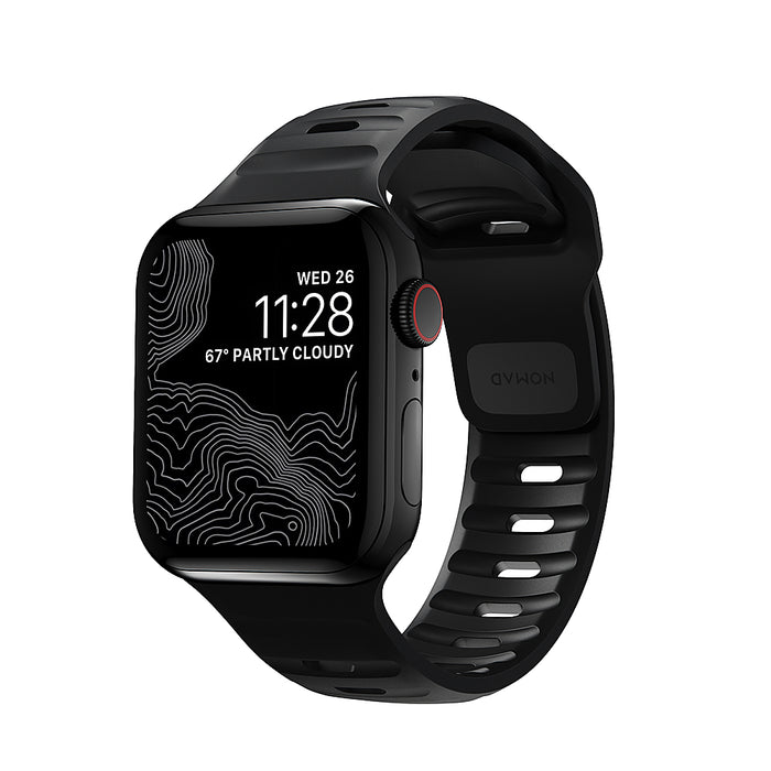 Nomad - Sport Band for Apple Watch 38 40 41mm (Series 1-8) - Black