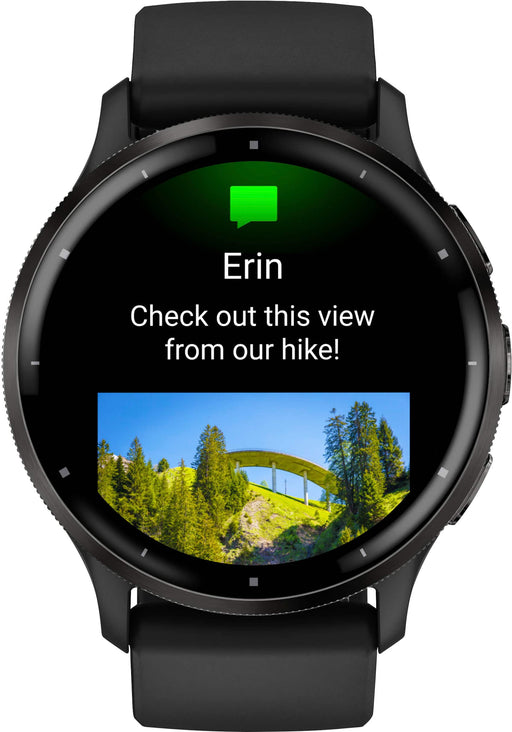 Garmin - Venu 3 GPS Smartwatch 45 mm Fiber-reinforced polymer - Stainless Steel and Black - (2023)