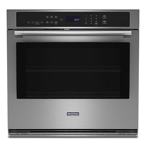 Maytag - 30" Built-In Single Electric Convection Wall Oven with Air Fry - Stainless Steel