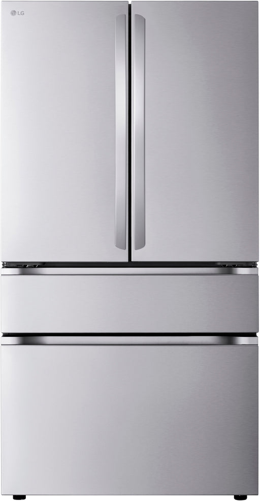 LG - 29.6 Cu. Ft. 4-Door French Door Smart Refrigerator with Full-Convert Drawer - Stainless Steel