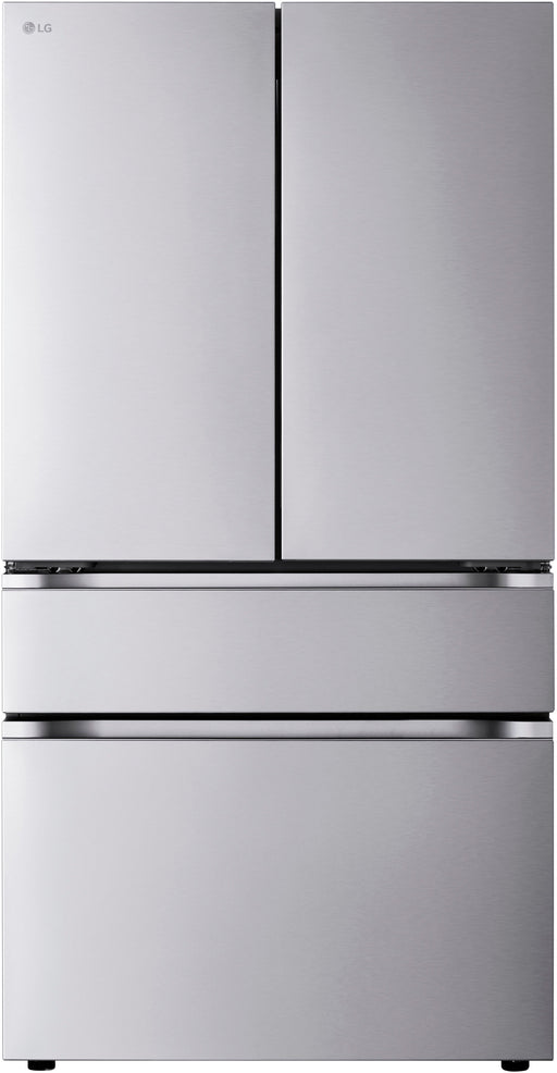 LG - Standard-Depth MAX 29.6 Cu. Ft. 4-Door French Door Smart Refrigerator with Full-Convert Drawer - Stainless Steel