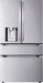 LG - 28.6 Cu. Ft. 4-Door French Door Smart Refrigerator with Full-Convert Drawer - Stainless Steel