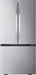 LG - 21 Cu. Ft. French Door Counter-Depth Smart Refrigerator with Ice - Stainless Steel