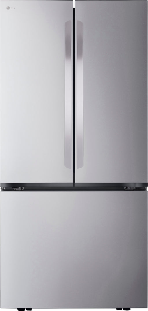 LG - Counter-Depth MAX 21 Cu. Ft.  French Door Smart Refrigerator with Ice - Stainless Steel