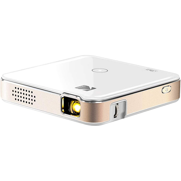 Kodak - Luma 150 Pico Portable Projector HD Mini Projector with Rechargeable Battery Built-In Speaker  1080p Support - White