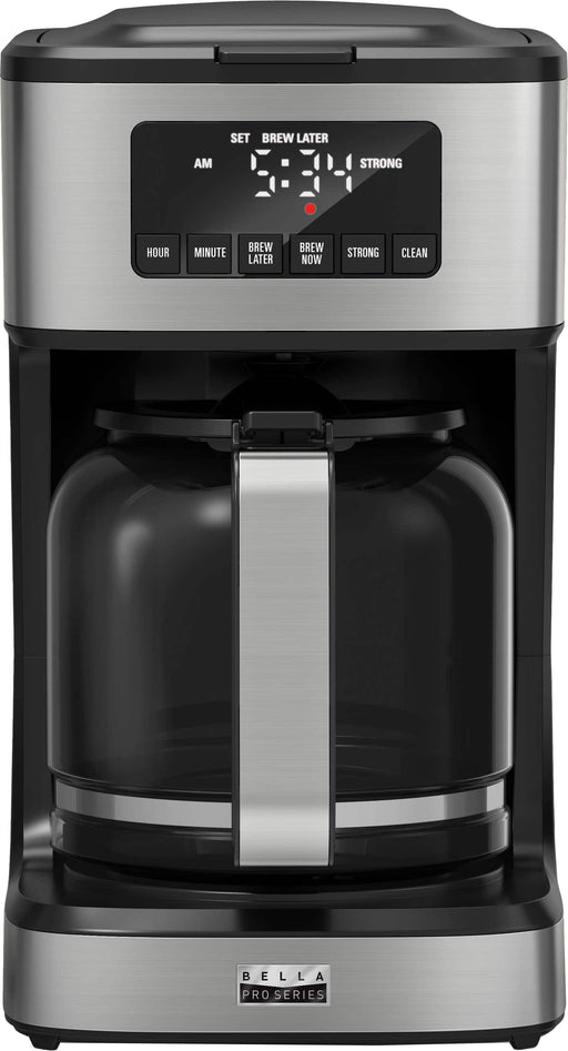 bella PRO - 12-Cup Programmable Coffee Maker - Stainless Steel