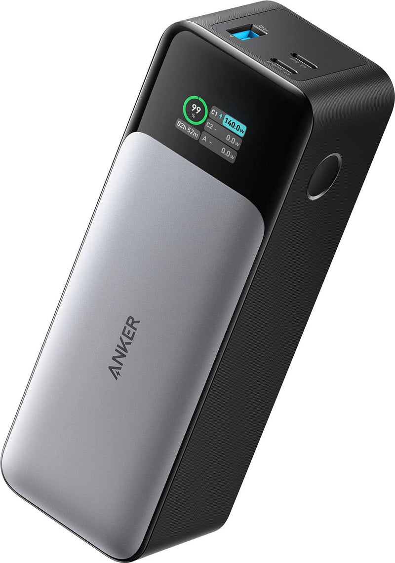 Anker - Power Bank (24000mAh 140W 3-Port) - Black