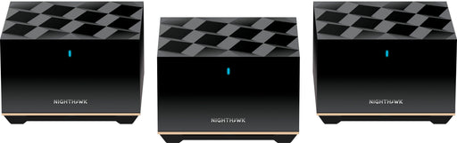 NETGEAR - Nighthawk AXE5700 Tri-Band Mesh Wi-Fi System (3-Pack) - Black