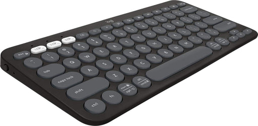 Logitech - Pebble Keys 2 Slim TKL Wireless Scissor Keyboard for Windows macOS iPadOS Chrome - Graphite