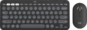Logitech - Pebble 2 Combo Compact Wireless Scissor Keyboard and Mouse Bundle for Windows macOS iPadOS Chrome - Graphite