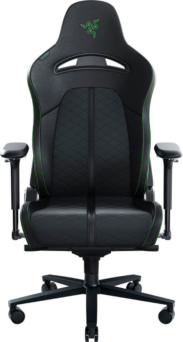 Razer - Enki Gaming Chair for All-Day Comfort - Black/Green