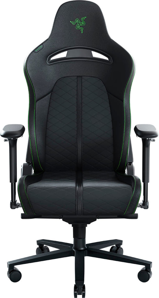 Razer - Enki Gaming Chair for All-Day Comfort - Black/Green