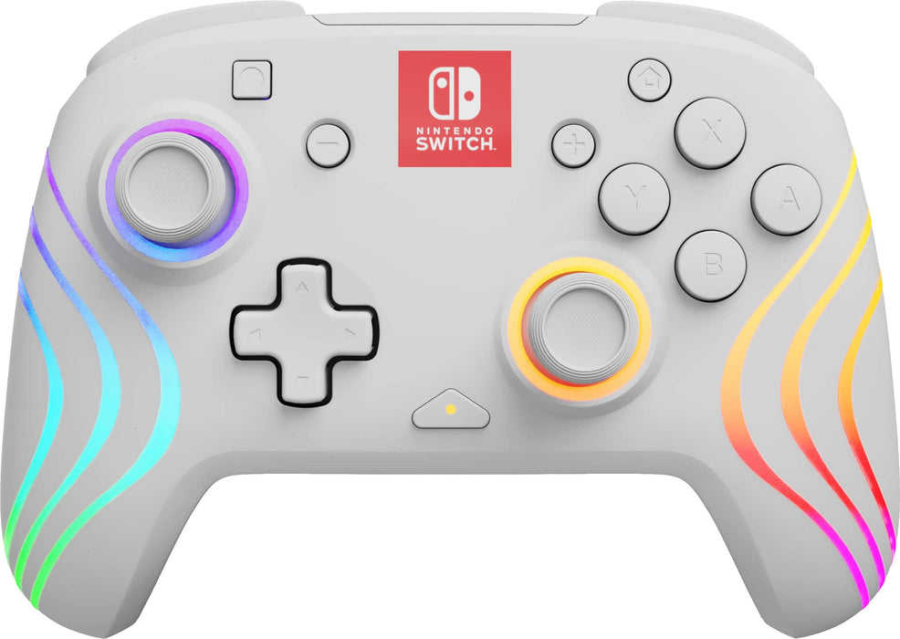 PDP - Afterglow Wave Wireless Controller for Nintendo Switch and Nintendo Switch - OLED Model - White