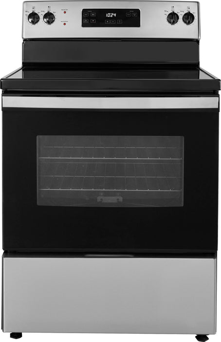 Insignia - 5 Cu. Ft. Freestanding Electric Range - Stainless Steel