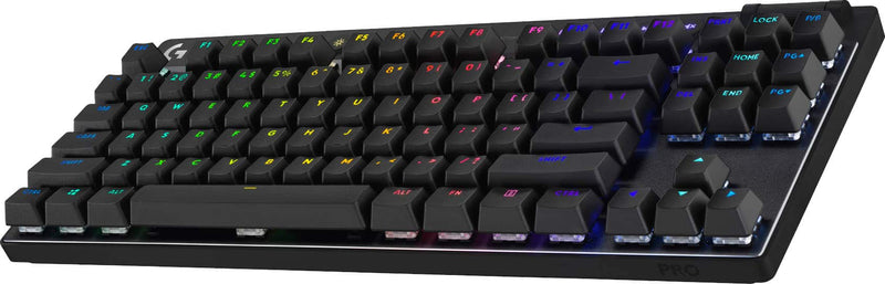 Logitech - PRO X TKL LIGHTSPEED Wireless Mechanical Tactile Switch Gaming Keyboard with LIGHTSYNC RGB for PC - Black