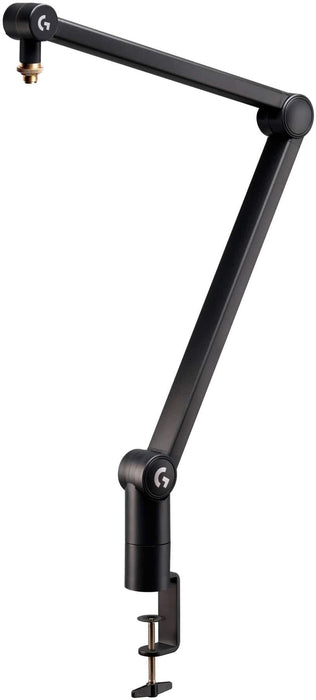 Logitech G Compass Premium Broadcast Boom Arm for Microphone Black - boom arm for microphone - hidden-channel cable management max weight hold 1.1 kg (including mic and shockmount) premium broadcast