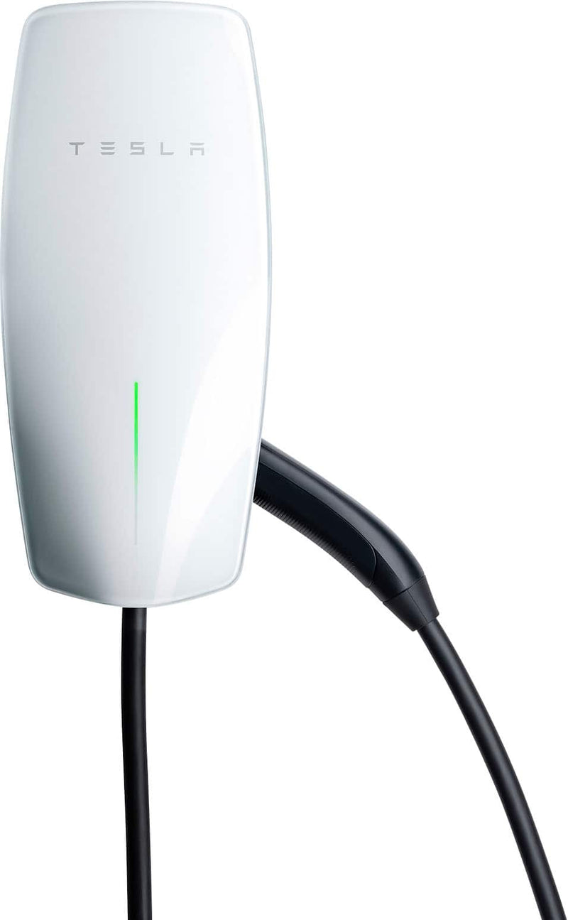 Tesla - Universal Wall Connector Level 2 Hardwired Electric Vehicle (EV) Charger  up to 48A 24’ - White