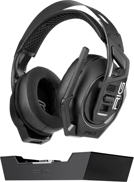 RIG - 900 Max HX Dual Wireless Gaming Headset with Dolby Atmos Bluetooth and Base for Xbox PlayStation Nintendo Switch PC - Black