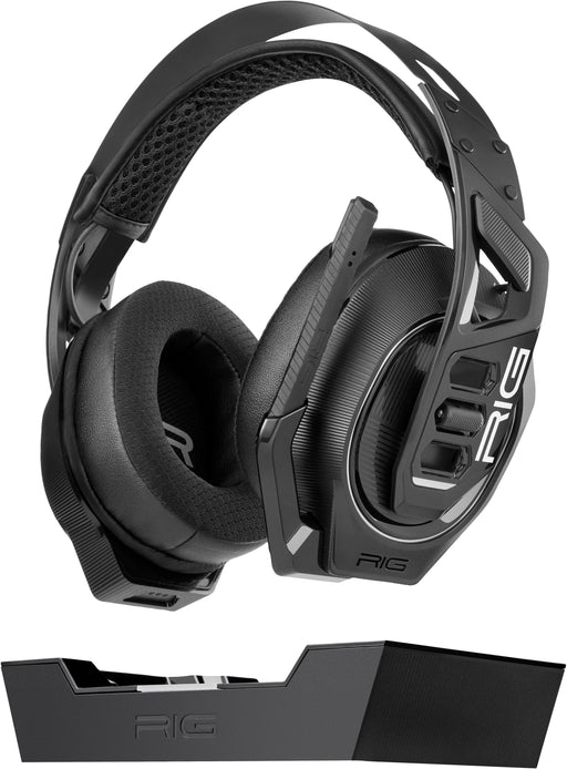 RIG - 900 MAX HX DUAL WIRELESS GAMING HEADSET w/ DOLBY ATMOS BT  BASE STATION FOR XBOX PLAYSTATION NINTENDO SWITCH  PC - Black