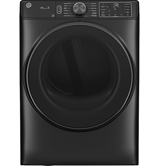 GE - 7.8 cu. Ft. Stackable Smart Electric Dryer with Steam - Carbon Graphite