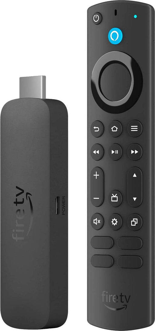 Amazon - Fire TV Stick 4K Max streaming device Wi-Fi 6E Ambient Experience 16 GB free  live TV w/ out cable or satellite - Black