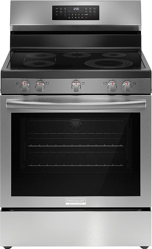Frigidaire - Gallery 5.3 Cu. Ft. Freestanding Electric Total Convection Range with No Preheat and Air Fry - Stainless Steel