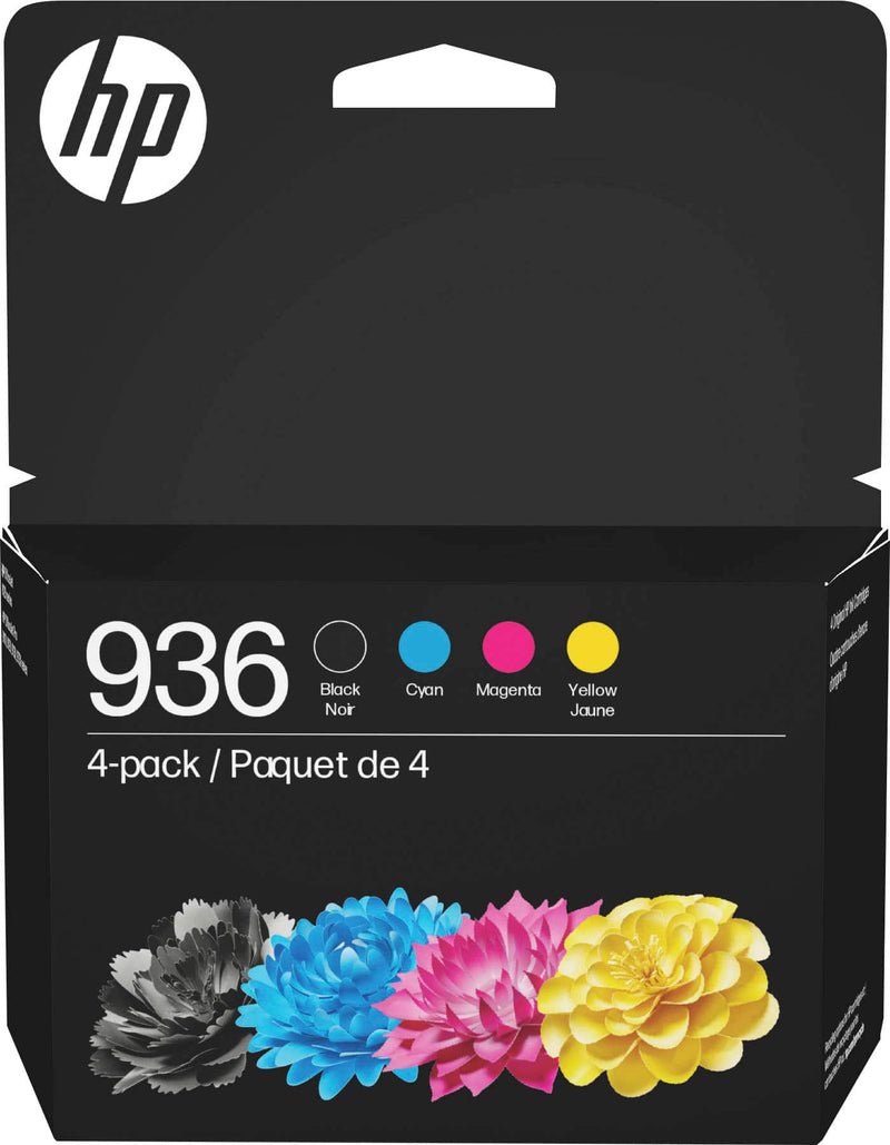 HP 936 - 4-pack - black cyan magenta yellow - original - ink cartridge