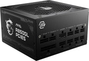 MSI - MAG A850GL PCIE5 850W Full Modular ATX 3.1 Ready 80 Plus Gold Power Supply - Black