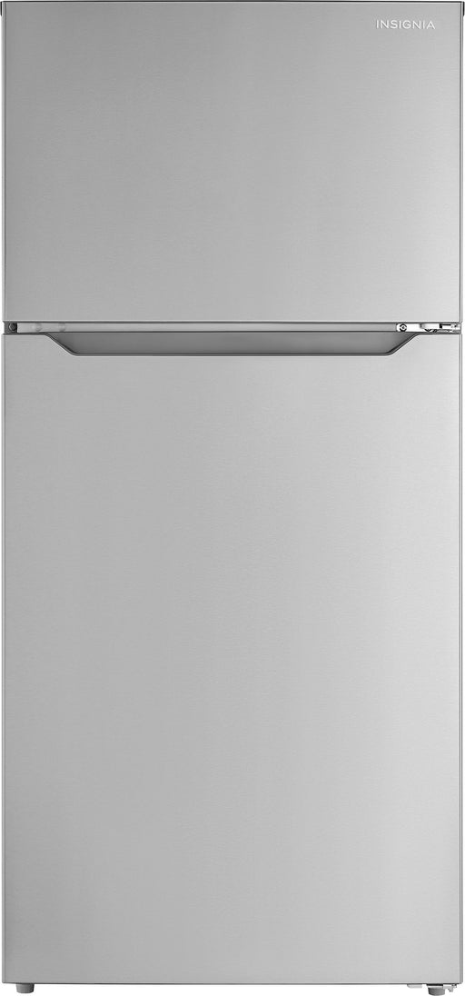 Insignia - 14.2 Cu. Ft. Top-Freezer Refrigerator with ENERGY STAR Certification - Stainless Steel